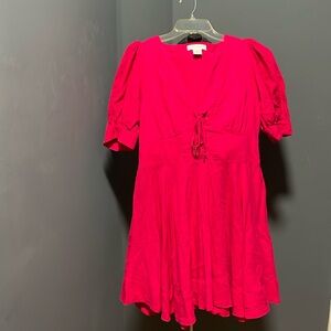 House of Harlow 1960 Mini Dress in Dark Pink Size-10 NWOT